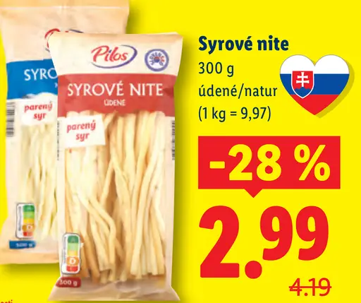 Pilos Syrové nite údené/natur