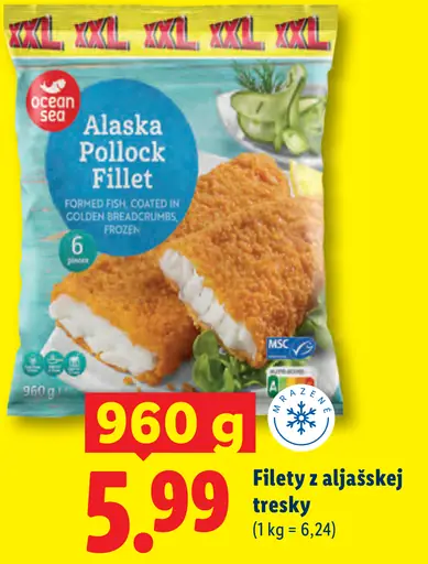 Ocean Sea Filety z aljašskej tresky obalované