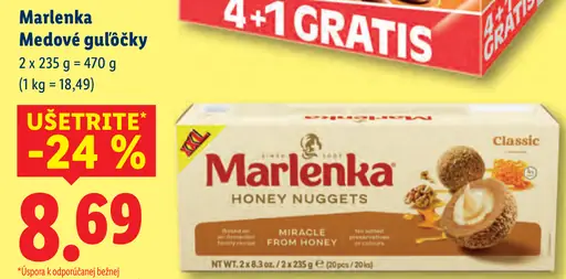 Marlenka medové guľôčky