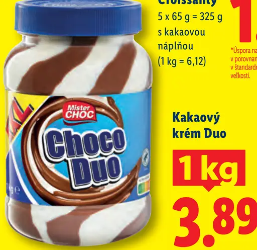 Kakaový krém Duo