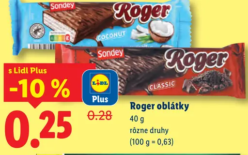 Sondey Roger oblátky