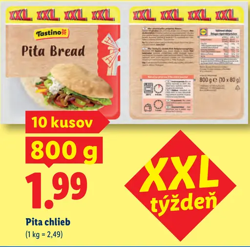 Tastino Pita chlieb