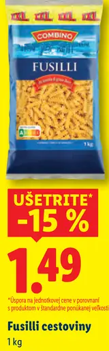 Combino Fusilli cestoviny