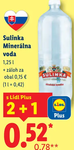 Sulinka Minerálna voda