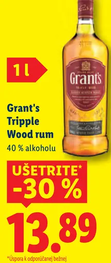 Grant's Tripple Wood rum