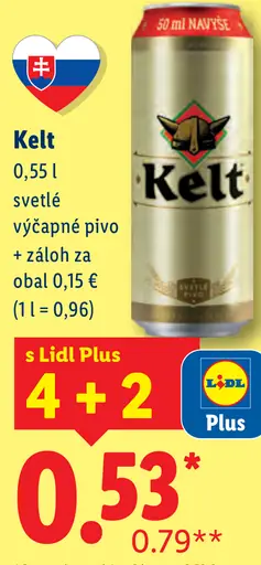 Kelt pivo plechovka