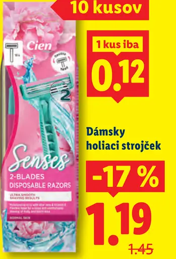 Cien Dámsky holiaci strojček