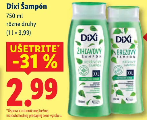 Dixi Žihľavový šampón