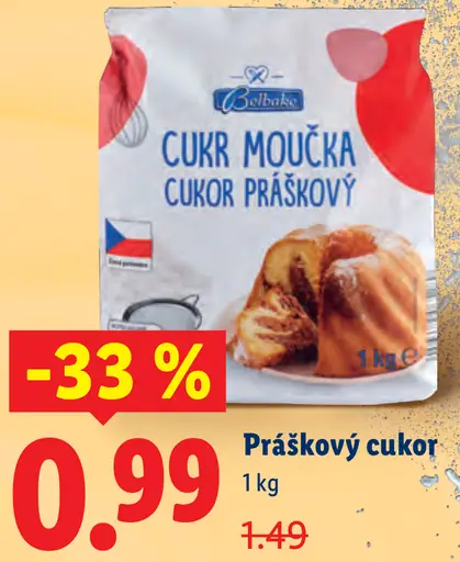 Cukr moučka cukor práškový