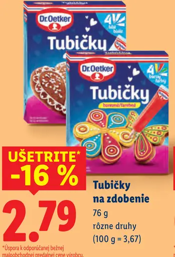 Dr. Oetker Tubičky na zdobenie