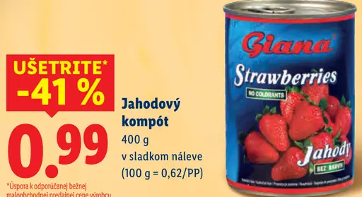 Giana Jahodový Kompót