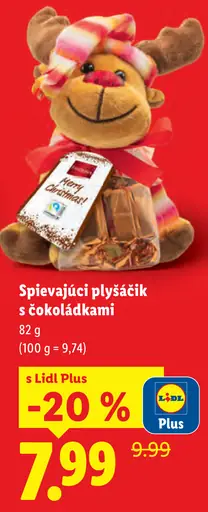 Favorina Spievajúci plyšáčik s čokoládkami