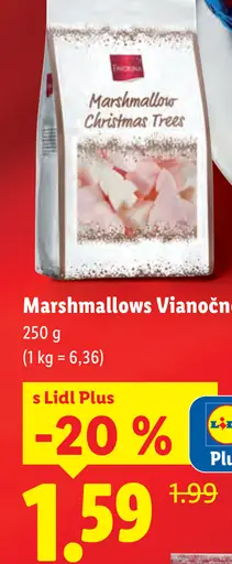Favorina Marshmallows Vianočné stromčeky