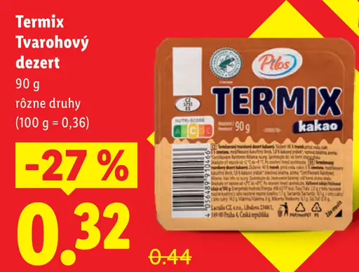 Termix tvarohový dezert