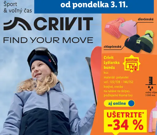 Crivit Lyžiarska bunda