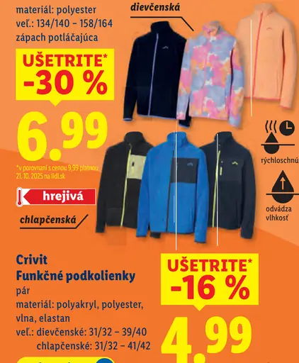 Crivit Funkčné podkolienky