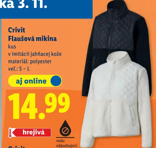 Crivit Flausová mikina