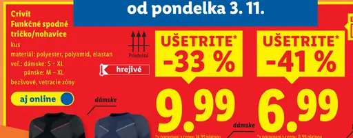 Crivit Funkčné spodné tričko