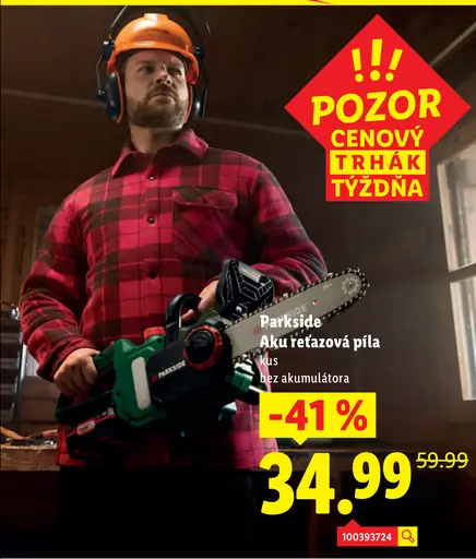 Parkside Aku reťazová píla