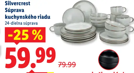 Silvercrest Súprava kuchynského riadu