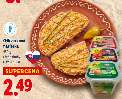 Oškvarková nátierka