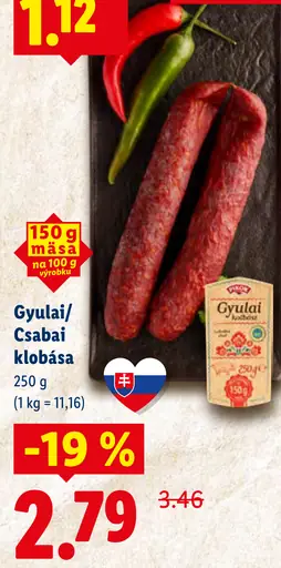 Gyulai Csabai klobása
