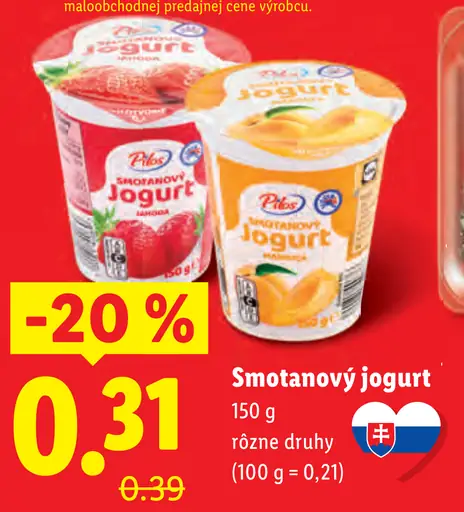 Pilos Smotanový jogurt