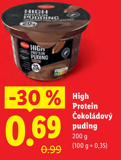 Milbona High Protein Čokoládový puding
