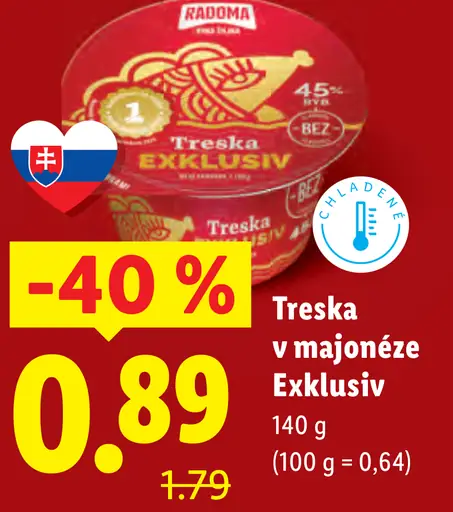 Treska v majonéze Exklusiv