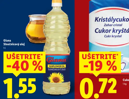 Giana Slnečnicový olej