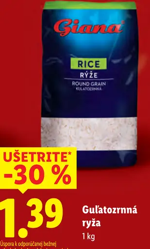 Giana Guľatozrnná ryža