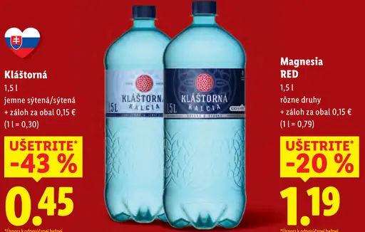 Magnesia Red ochutená minerálna voda