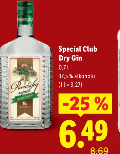 Special Club Dry gin