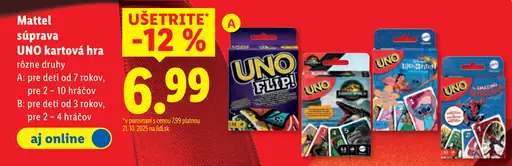 Mattel súprava UNO kartová hra
