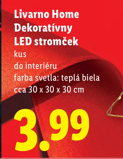 Livarn Home Dekoratívny LED stromček