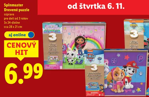 Spinmaster Drevené puzzle