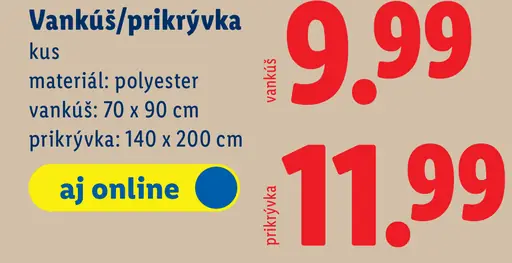 Livarno Home Vankúš/prikrývka