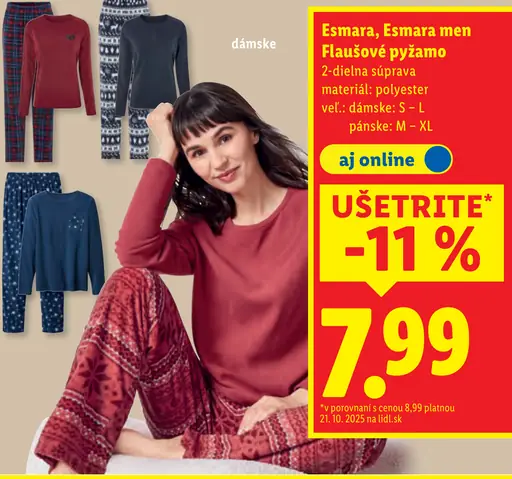 Esmara, Esmara men flaušové pyžamo