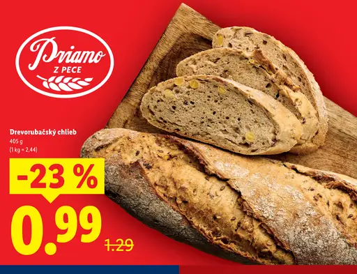 Priamo z pece Drevovrubačský chlieb