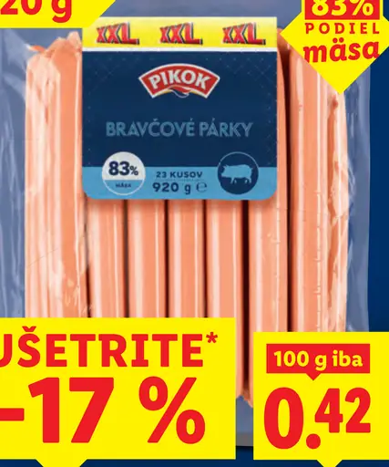 Pikok Bravčové párky