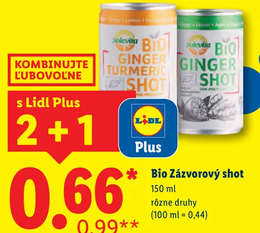 Solevita Bio Zázvorový shot