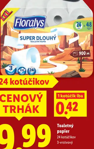 Floralis toaletsný papier