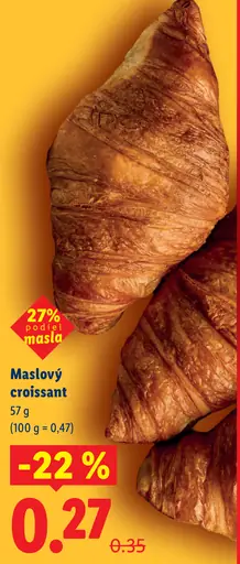 Maslový croissant