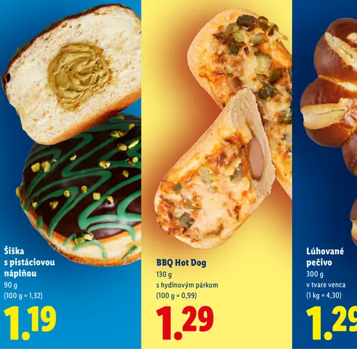 Šiška s pistáciovou náplňou