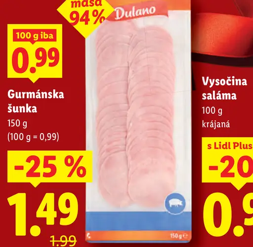 Dulano Gurmánska šunka