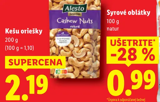 Alesto Kešu oriešky