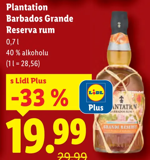 Plantation Barbados Grande Reserve rum