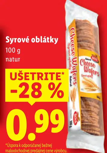 Cheese Wafers Syrové oblátky