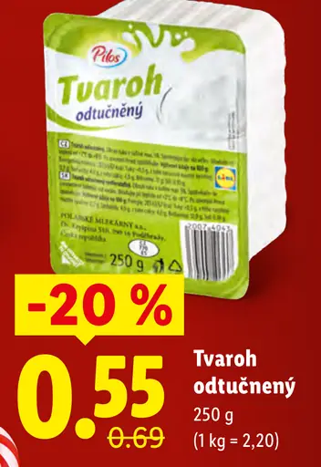 Pilos Tvaroh odtučnený