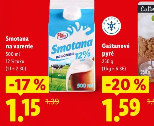 Pilos Smetana na varenie 12%